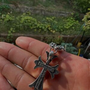 Silver Cross Pendant Necklace